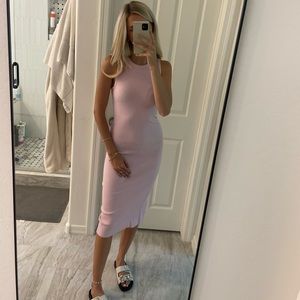 Ribbed midi dress